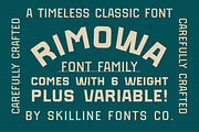 SFC Rimowa Family, a Sans Serif Font by Skilline Supply Co. (Thumbnail 1 of 8)