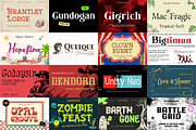 220 fonts mega pack, a Font by BearyType Studio (Thumbnail 2 of 9)