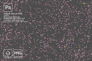 Gender Reveal Confetti Overlay