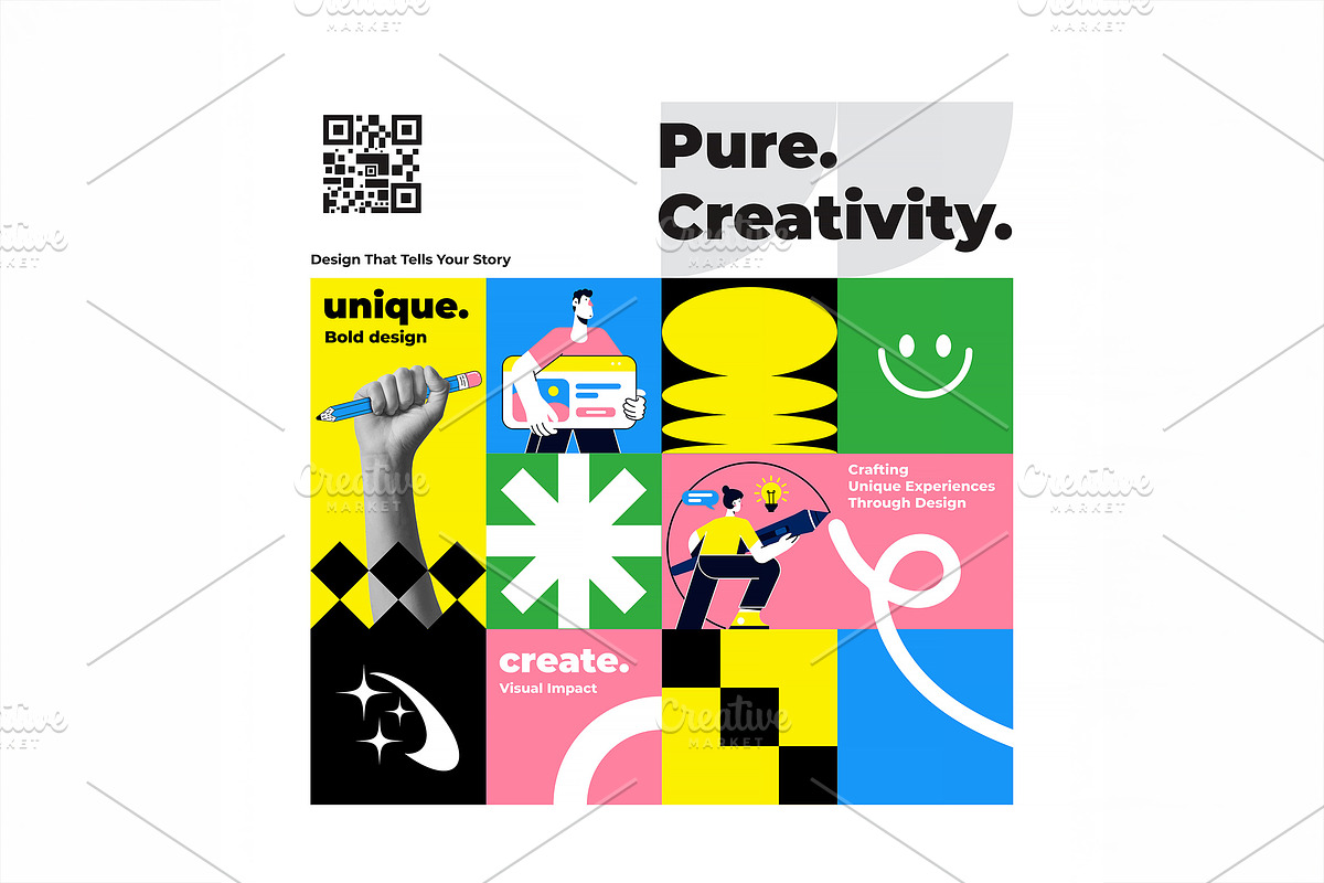 Modern Geometric Creative template, an Education Illustration by Creative Graphics (Photo 4 of 12)