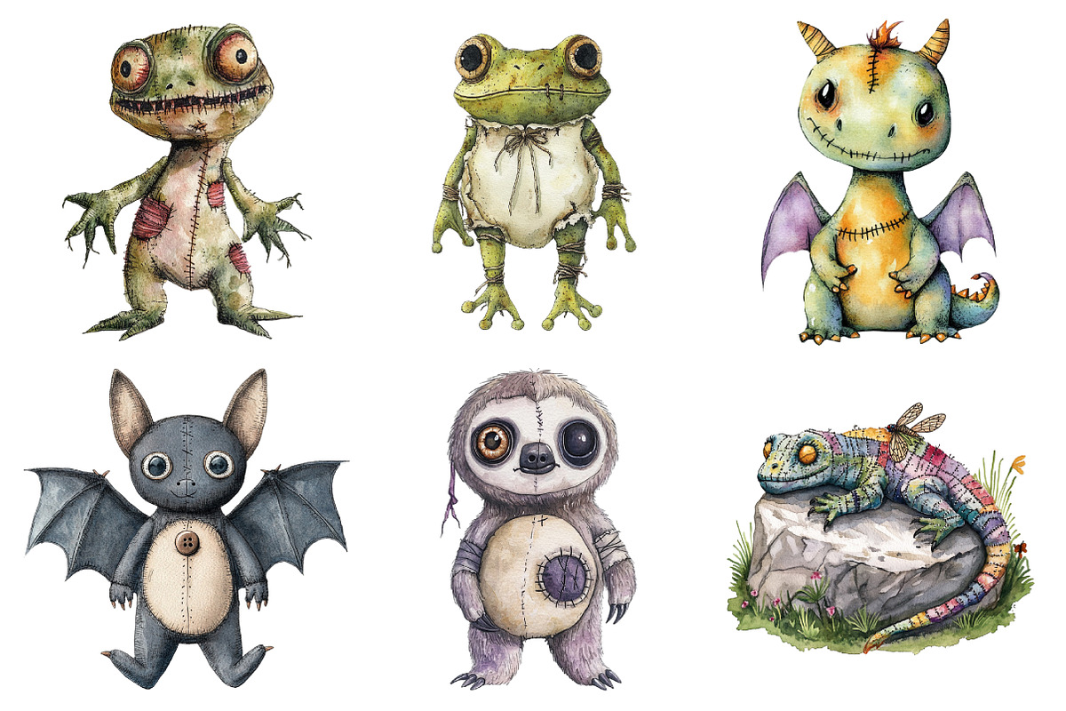 Halloween Voodoo Animal Doll Clipart, an Illustration by Daily.Designs (Photo 2 of 5)