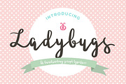 Ladybugs Script Font, a Script Font by PARAMAJAN (Thumbnail 1 of 11)
