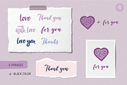 Floral Hearts Vector Clipart Set, an Object Graphic by Alena Koval (Thumbnail 9 of 12)