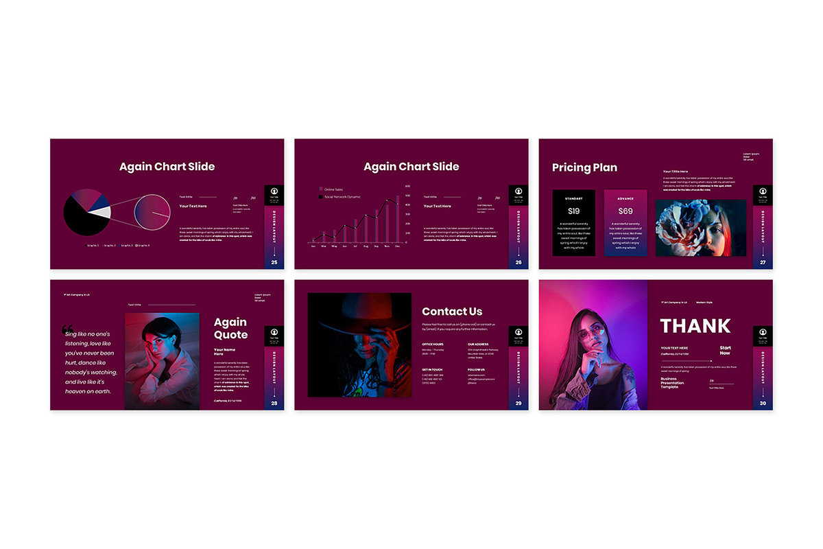 Again - PowerPoint & Google Slide, a Presentation Template by Raseuki (Photo 5 of 5)