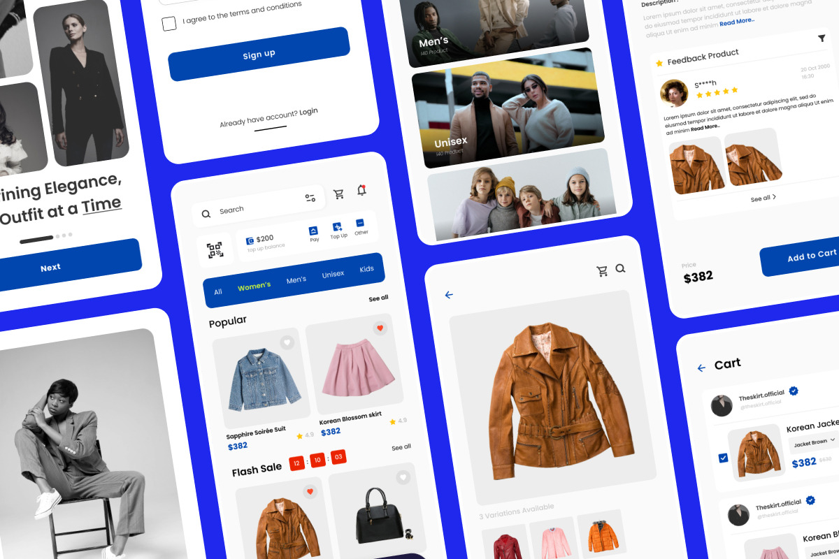 Lova - Sleek Fashion Mobile App, an App Template by trabaskriya (Photo 4 of 5)