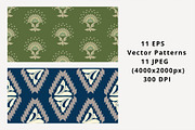Folk Floral Patterns, a Pattern Graphic by Trisuphat (Thumbnail 5 of 5)