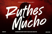 Ruthes Mucho Handmade Script Font, a Script Font by Maulana Creative (Thumbnail 1 of 7)