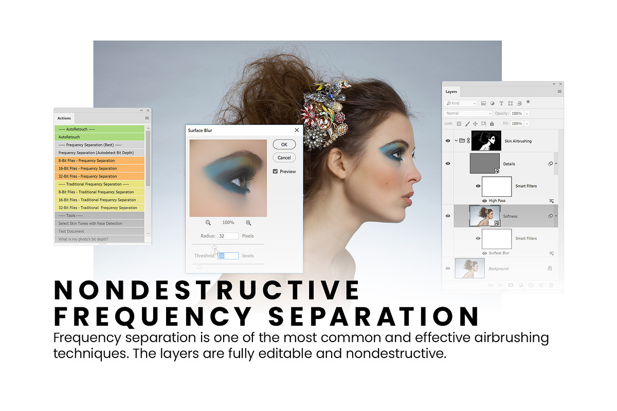 Frequency Separation PS Actions preview 3