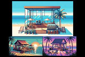 Background - Pixel Cafe