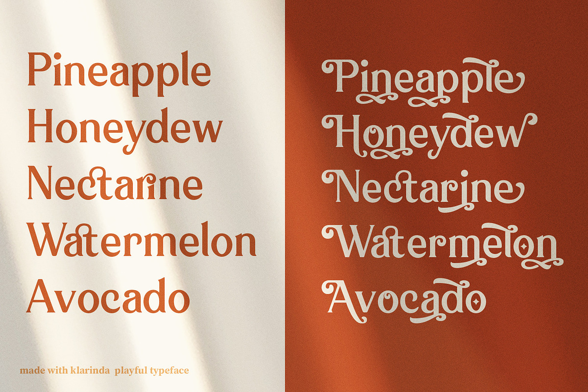 Klarinda Playful Serif Font, a Serif Font by Typetemp Studio (Photo 17 of 21)