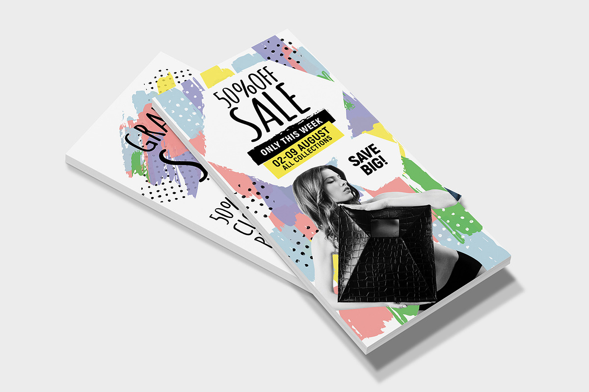 Grand Sale DL Rack Card Template, a Flyer Template by BrandPacks