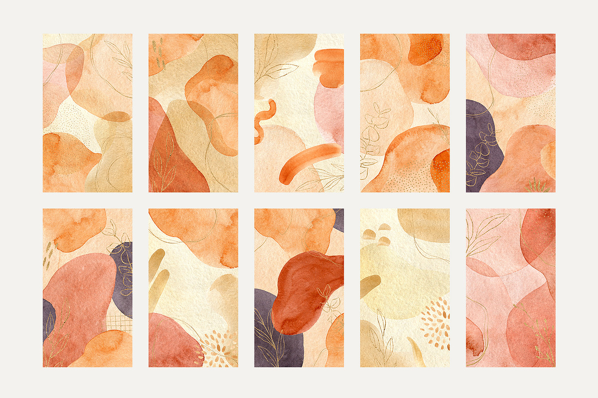 Abstract Watercolor IG Stories, an Illustration by Natalia Fedorova (Photo 2 of 5)