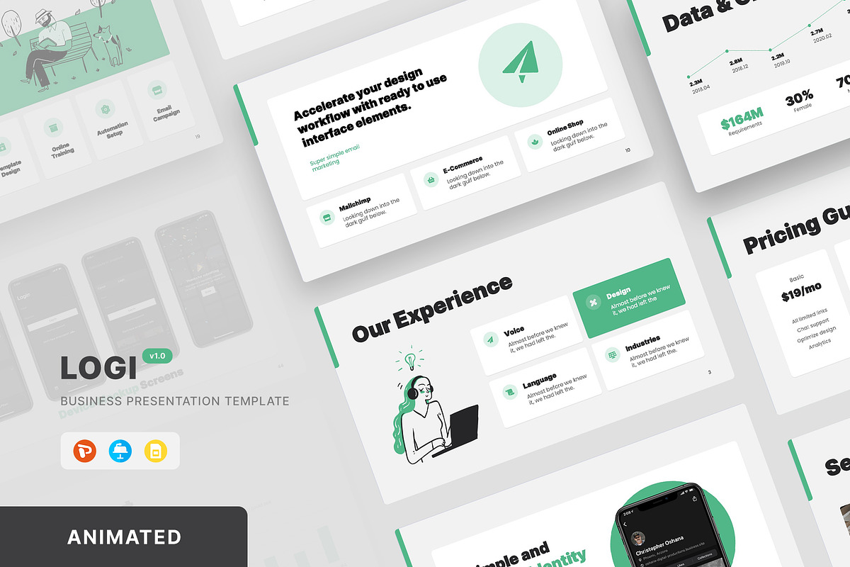LOGI-Business Presentation Template, a Presentation Template by UDEA Store (Photo 1 of 15)