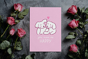 Naive dog love clipart, an Object Graphic by Alenkakarabanova (Thumbnail 7 of 10)
