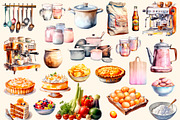 My Favorite kitchen, Vintage clipart, a Food Illustration by Hello My Print (Thumbnail 6 of 10)