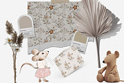 Watercolor Spring Cleaning Mice, an Animal Illustration by Pati Paints (Thumbnail 9 of 13)
