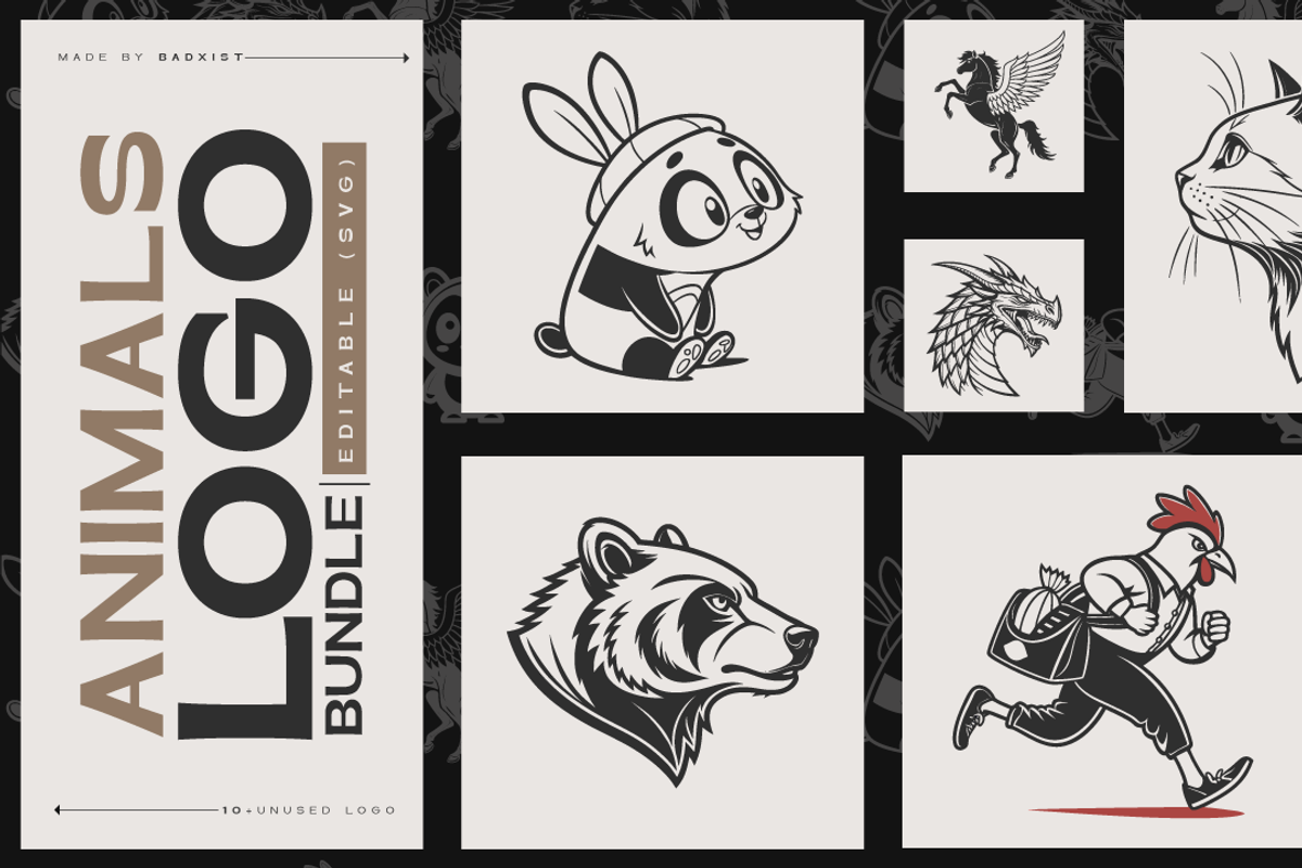 Animal Mascot Logo Bundle Vol. 1