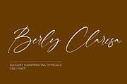 Berly Clarisa Signature Handwriting, a Handwritten Font by CreateBigSupply (Thumbnail 1 of 8)
