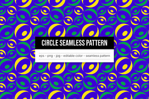 Colorful Circle Seamless Pattern, a Pattern Graphic by Sundaylab