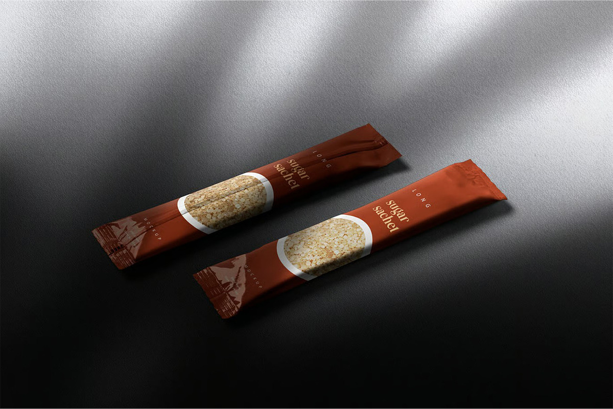 Sachet Mockup, a Packaging Mockup by megostudi0 (Photo 2 of 7)