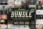 Vintage Brand Mega Bundle 76% OFF, a Branding & Logo Template by JeksonGraphics (Thumbnail 1 of 9)