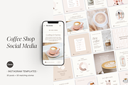 Canva Coffee Shop templates, a Social Media Template by LiliesandBerries (Thumbnail 2 of 23)
