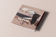 Tri-Fold Square Brochure Mock-up, an Advertising Mockup by Yogurt86 (Thumbnail 4 of 16)
