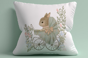 Vintage Spring Bunny