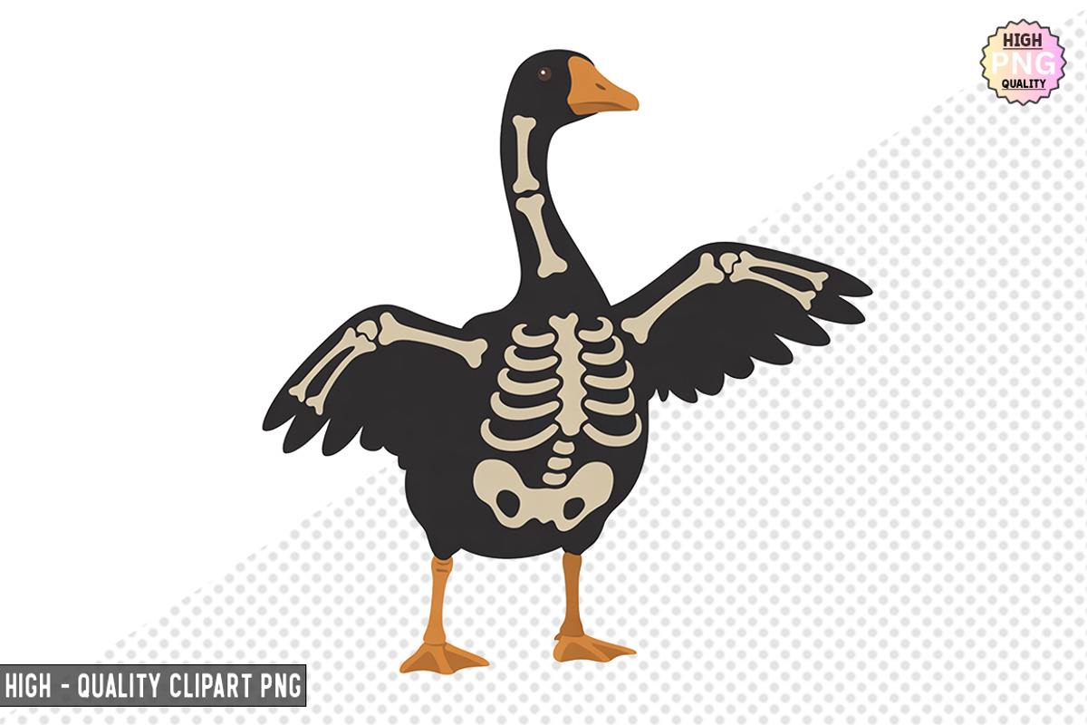 Spooky goose skeleton Bundle, a Graphic by crative8112 (Photo 5 of 11)