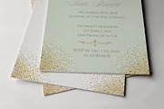 Gold glitter invitation templates, an Invitation Template by annago (Thumbnail 3 of 3)