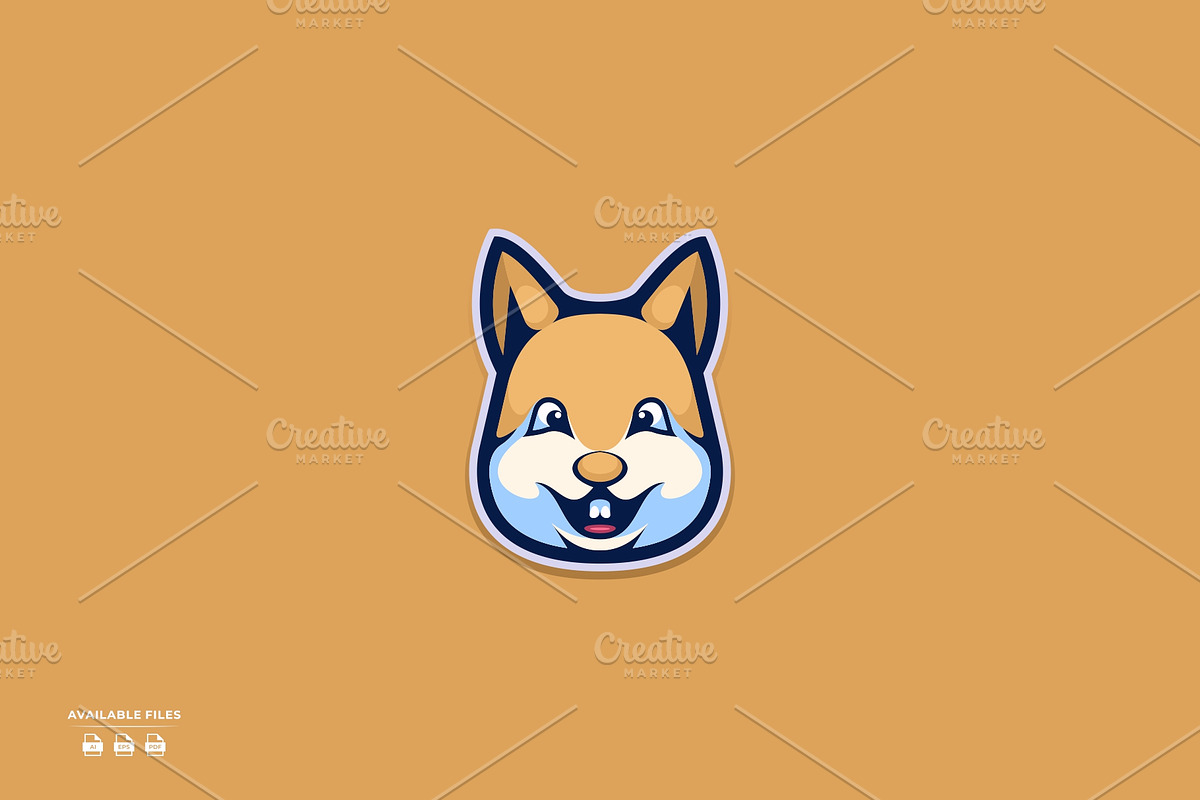 Rabbit simple mascot illustration, a Branding & Logo Template by mhafifuadi