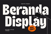 Beranda Display, a Sans Serif Font by Genetype (Thumbnail 1 of 9)