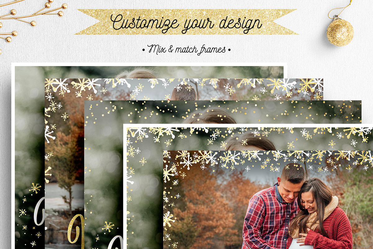 Photo Christmas Card Template | 008, a Card Template by Nifty Template Studio (Photo 9 of 13)