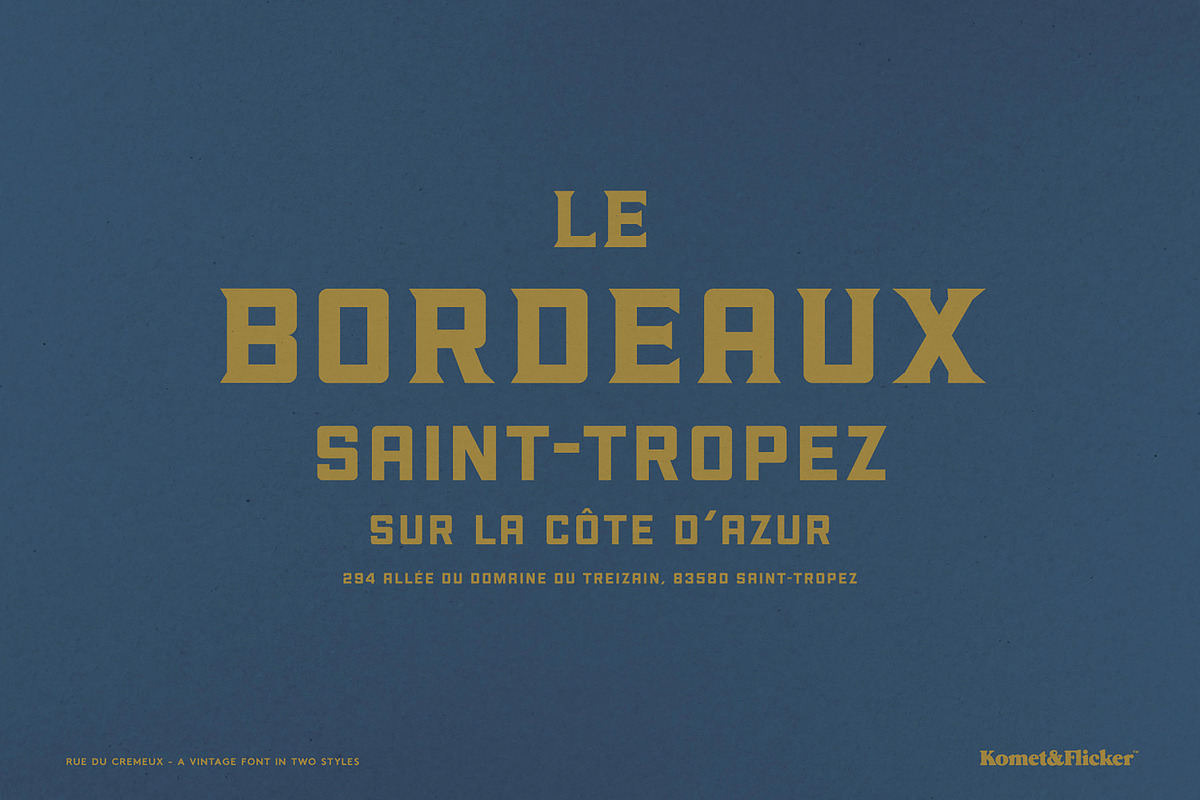 Rue Du Cremeux, a Slab Serif Font by Komet & Flicker (Photo 9 of 13)