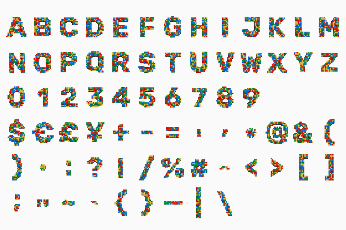 Playful Brick Font, a Sans Serif Font by itefan Studio (Photo 4 of 5)