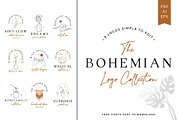 9 Bohemian Logo Collection, a Branding & Logo Template by ChicGraphix (Thumbnail 1 of 16)