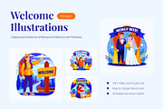 Welcome Illustration Art Set, a Person Illustration by Vectors Market (Thumbnail 1 of 9)