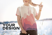5 Mockup T-Shirt on a Woman, a Shirt Mockup by Grow Design Craft Studio (Thumbnail 4 of 7)
