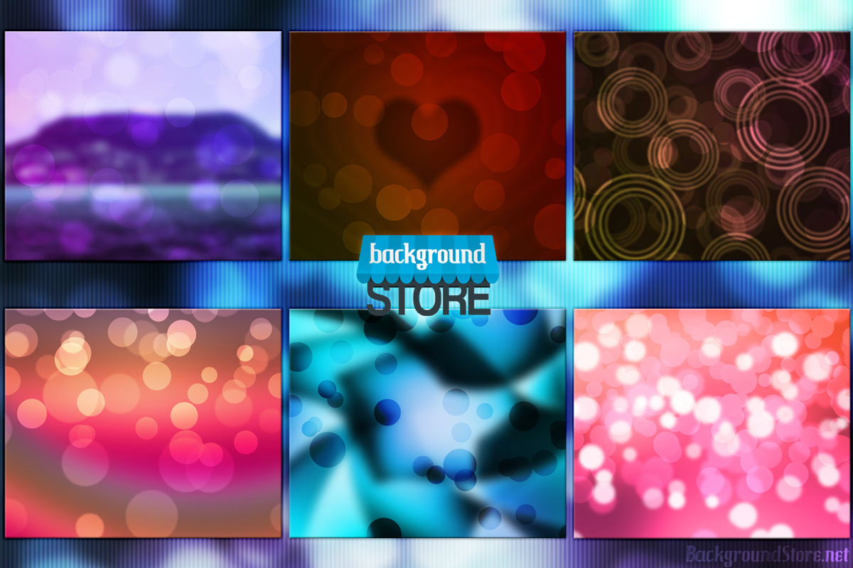 50 Bokeh Backdrops Bundle preview 5