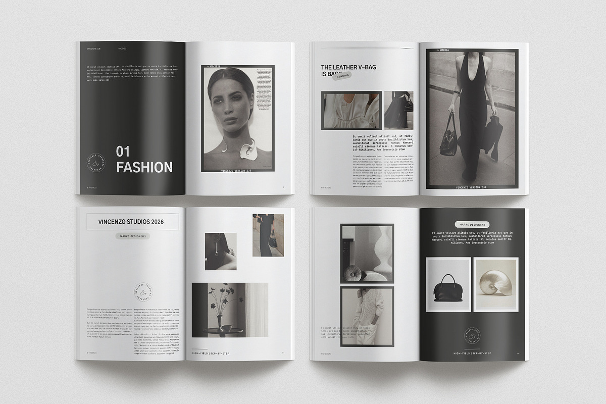 VINCENZO · Magazine | CANVA, a Magazine Template by KreateTribe (Photo 3 of 9)