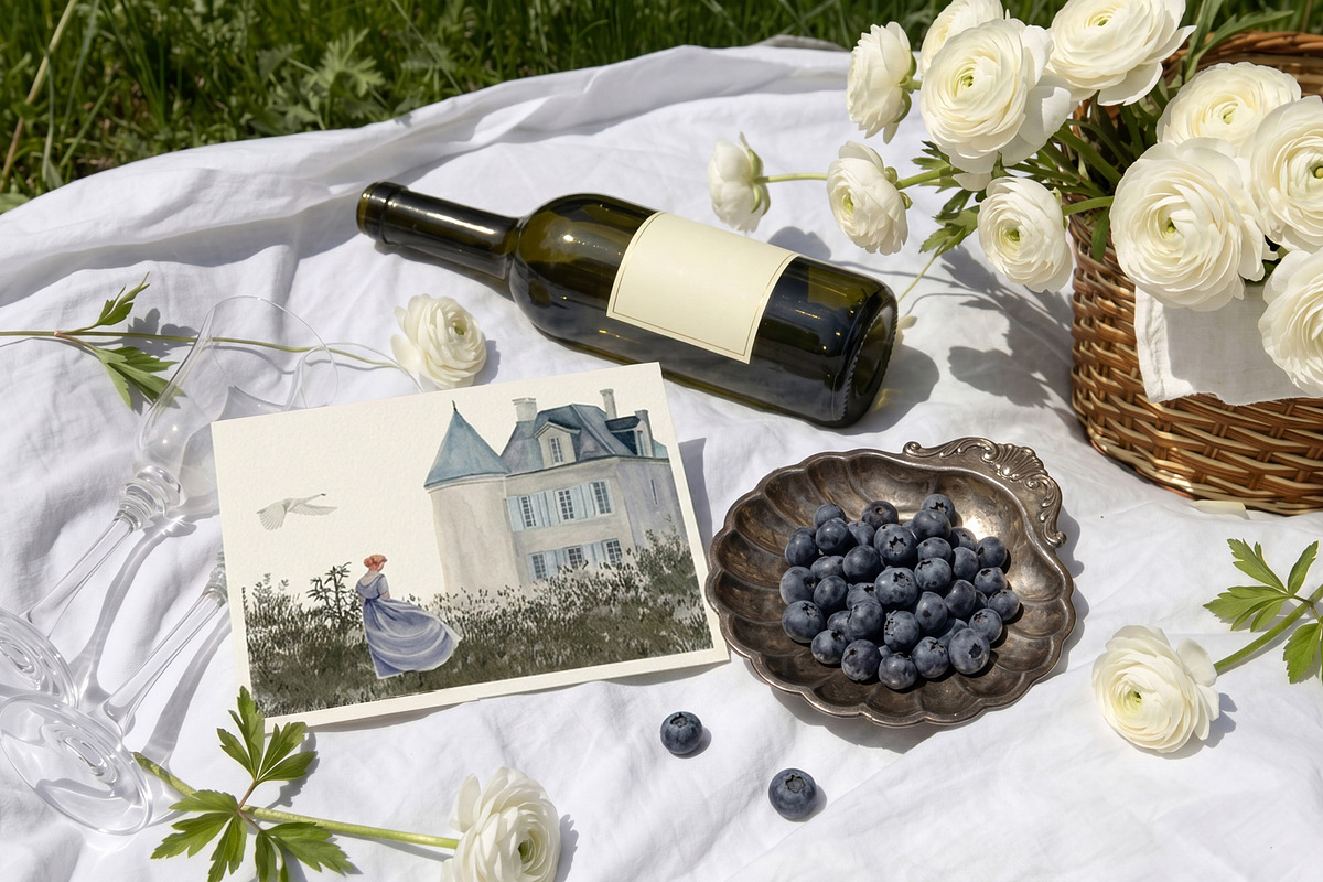 Victorian garden Riverie-summer set, a Decorative Illustration by Amely.Art (Photo 9 of 12)