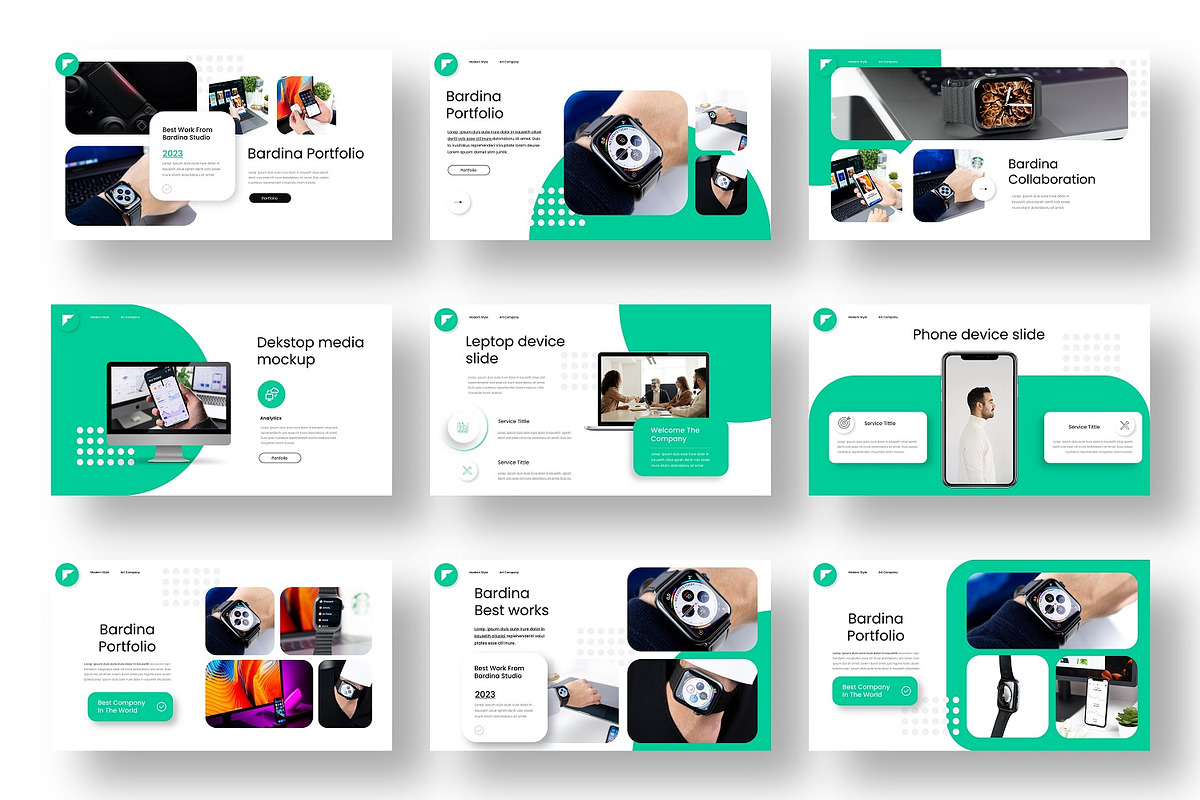 Bardina – Business PowerPoint, a Presentation Template by Dens Creative Studio (Photo 4 of 6)