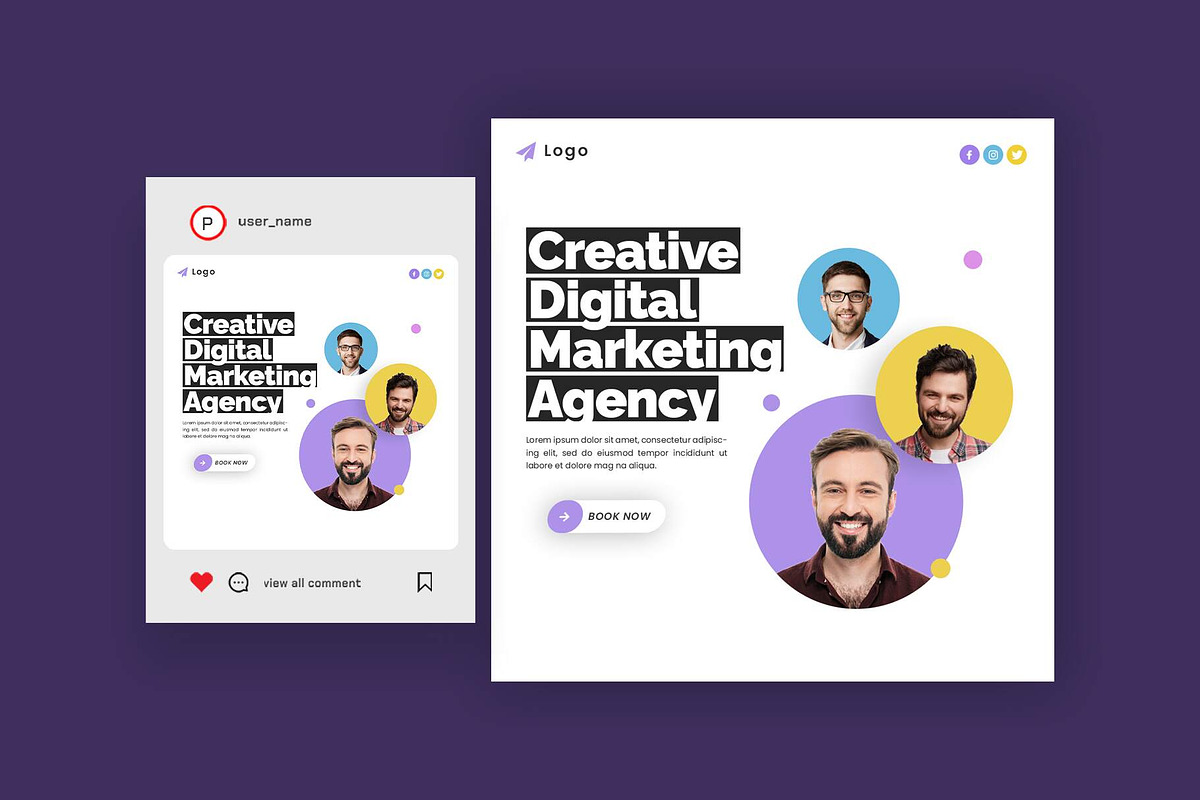 Agency Social Media Posts Bundle, a Social Media Template by Saman Osama (Photo 6 of 11)