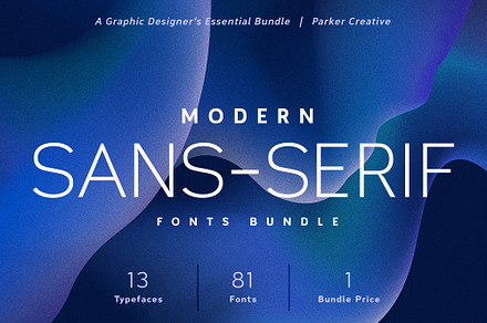 Essential Modern Sans-Serif Bundle, a Sans Serif Font by Parker Creative