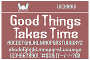 Patience Virtue font, a Font by weknow (Thumbnail 6 of 6)