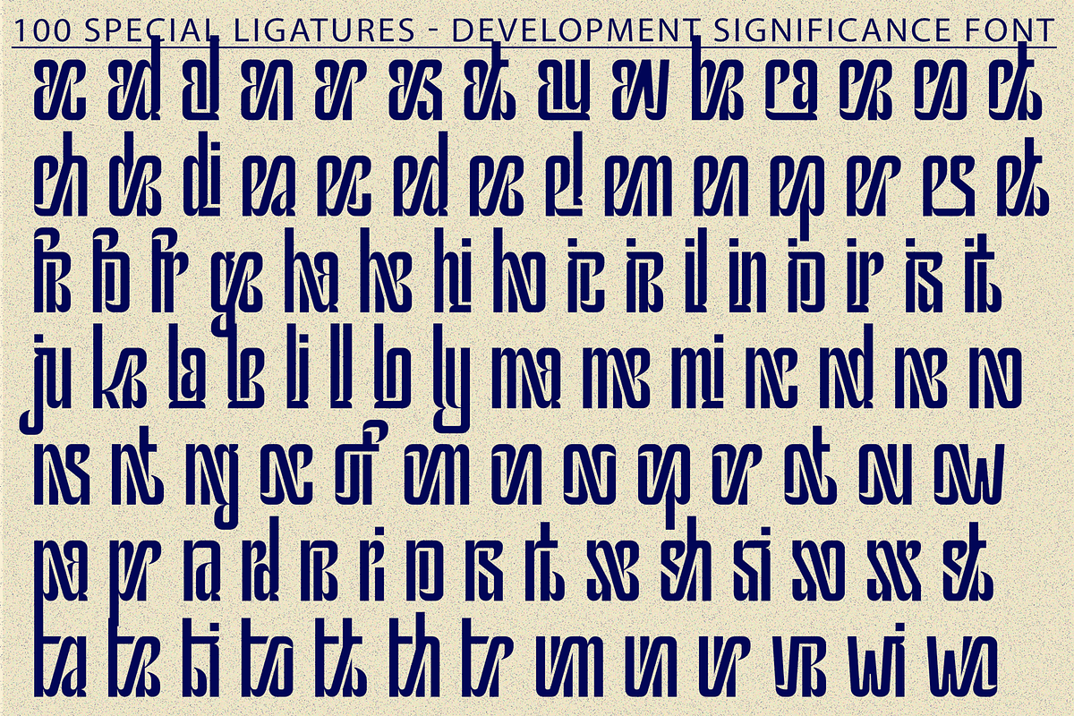 Development Significance - Condensed, a Sans Serif Font by 177Studio (Photo 7 of 8)