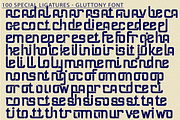 Gluttony Futuristic Font, a Sans Serif Font by 177Studio (Thumbnail 7 of 8)