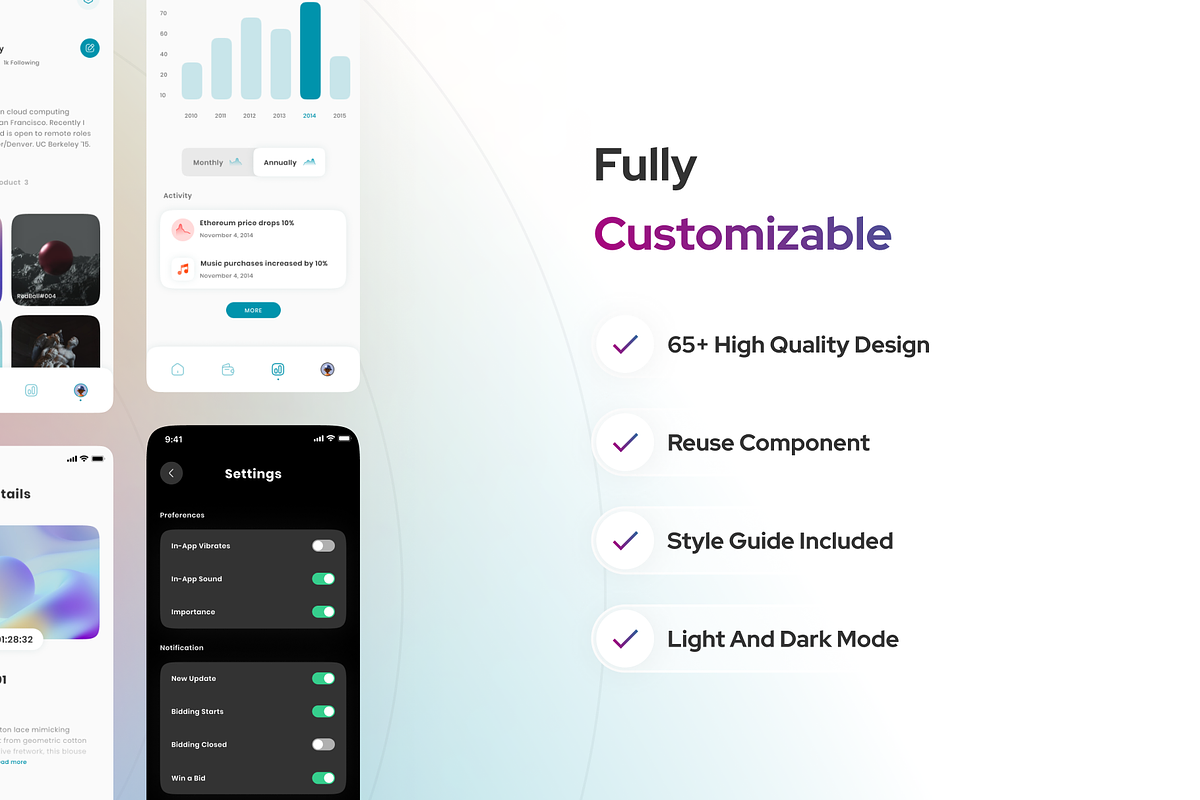 Noce - Nft App, an UI Kit Template by Agensip Design Agency (Photo 3 of 10)