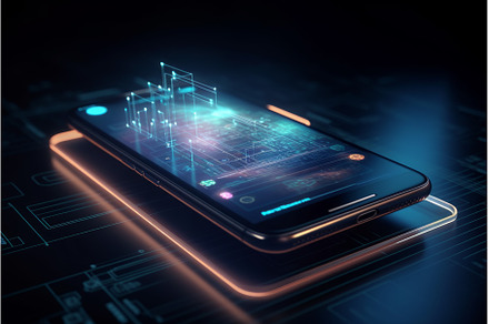 Mobile app concept. Generate Ai, a Technology Photo by Ylivdesign