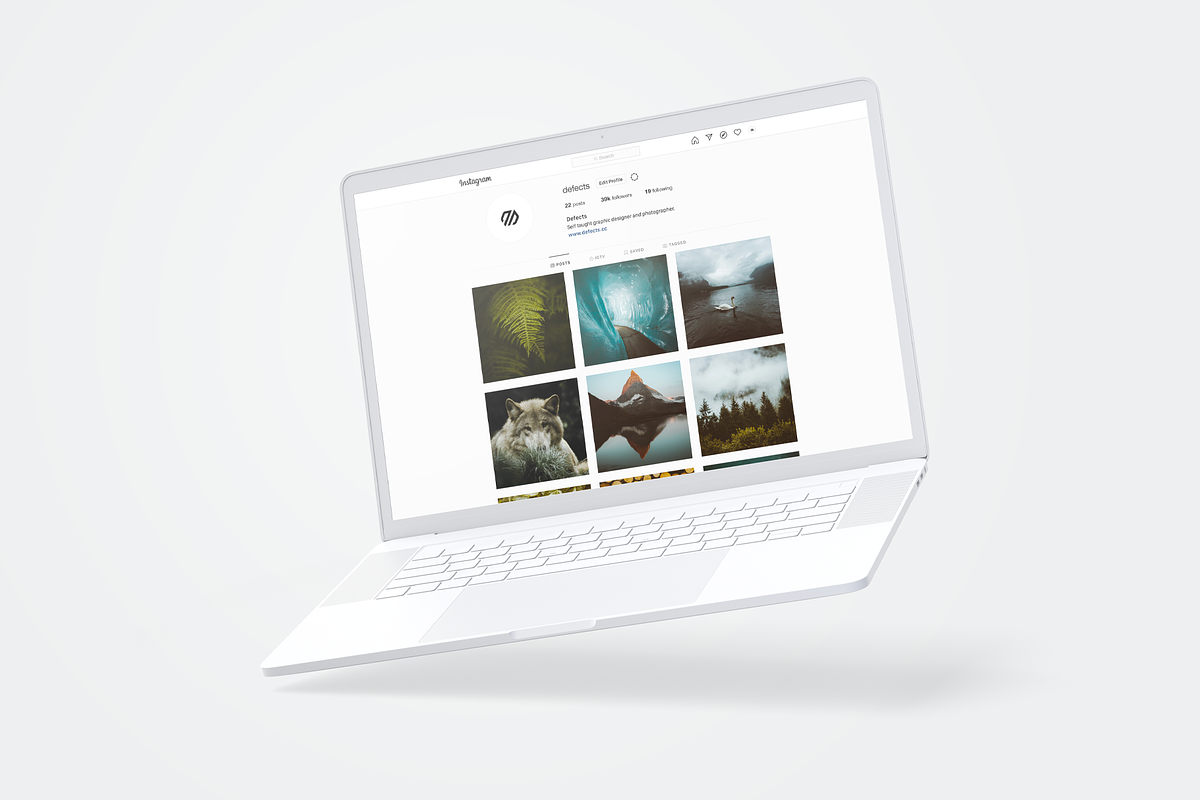 Instagram Web Mockup, a Social Media Template by Defects (Photo 2 of 3)